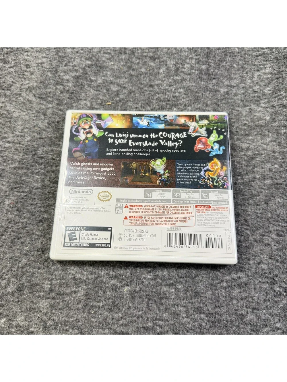 Luigi's Mansion Dark Moon Nintendo 3DS Game CIB E NTSC 2013 Action Puzzle